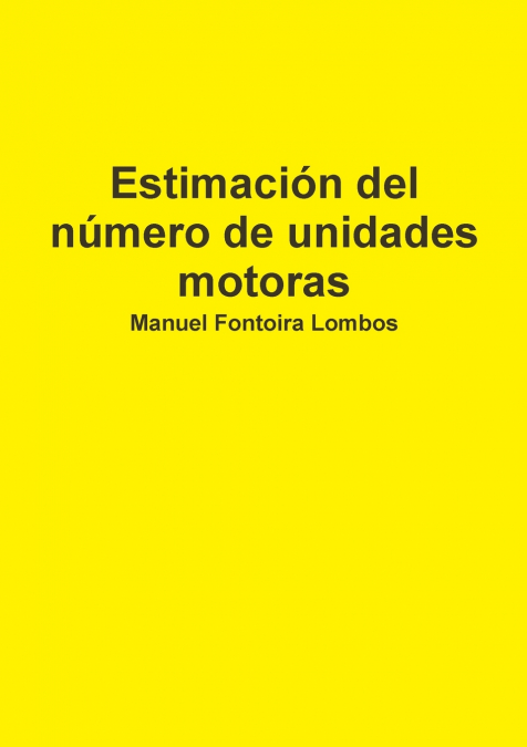 Estimación del número de unidades motoras