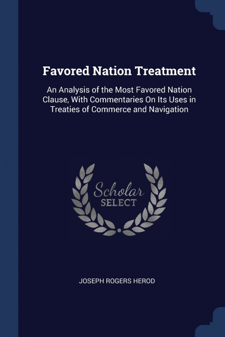 Favored Nation Treatment
