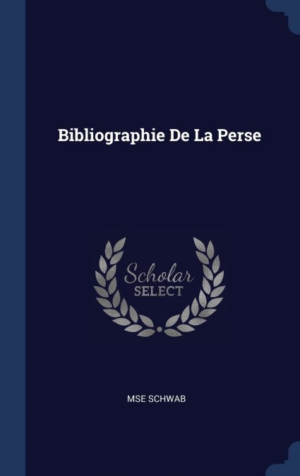 Bibliographie De La Perse