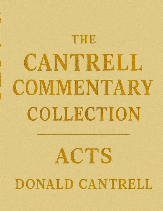 Cantrell’s Commentary Acts