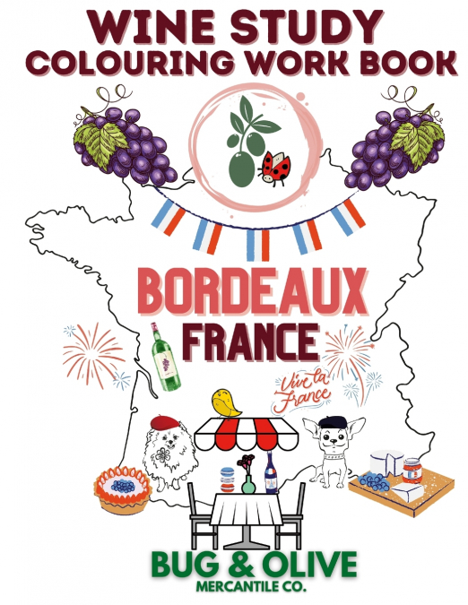 Bug & Olive Bordeaux Colouring Book