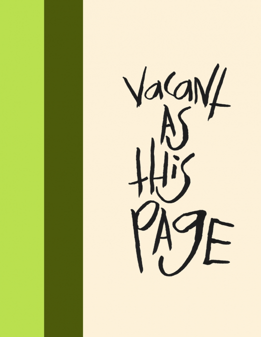 Madding Mission 'Vacant As This Page' Jotter Book