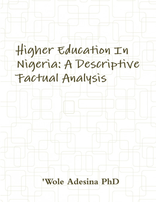 Higher Education In Nigeria