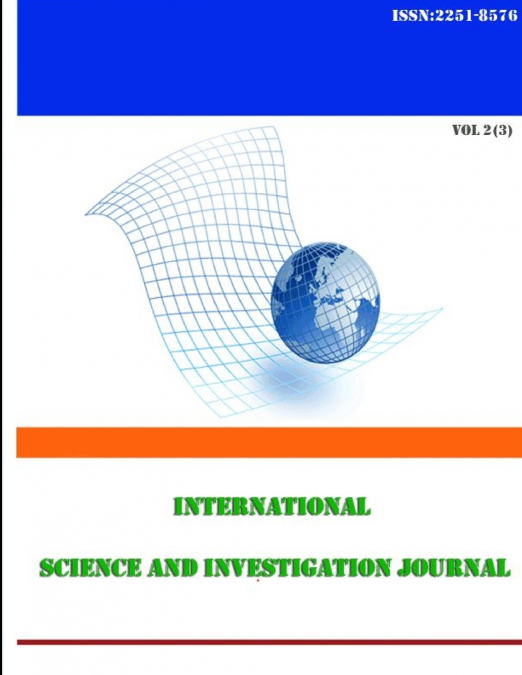 International Science and Investigation journal Vol 2(3)- September 2013