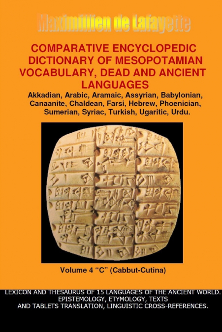 V4.COMPARATIVE ENCYCLOPEDIC DICTIONARY OF MESOPOTAMIAN VOCABULARY DEAD & ANCIENT LANGUAGES