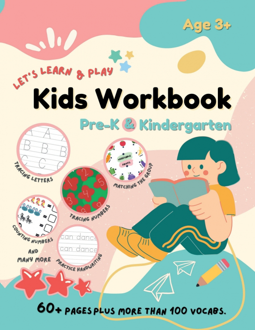 Let’s Learn & Play Kids Workbook Pre-K & Kindergarten