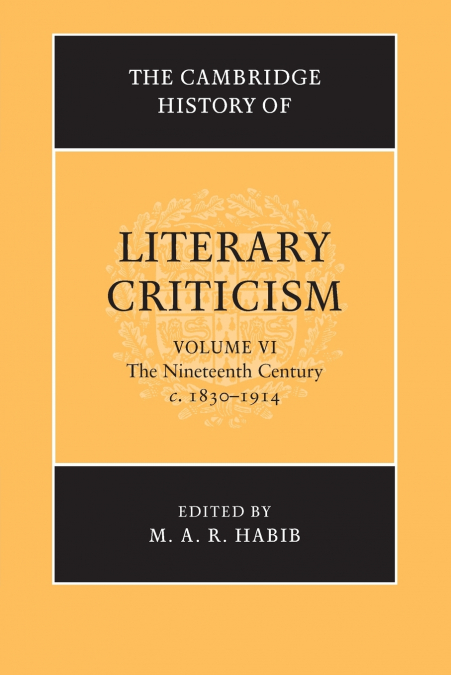 The Cambridge History of Literary Criticism
