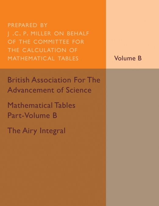 Mathematical Tables Part-Volume B