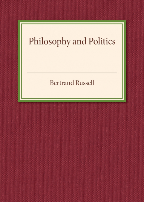 Philosophy and Politics