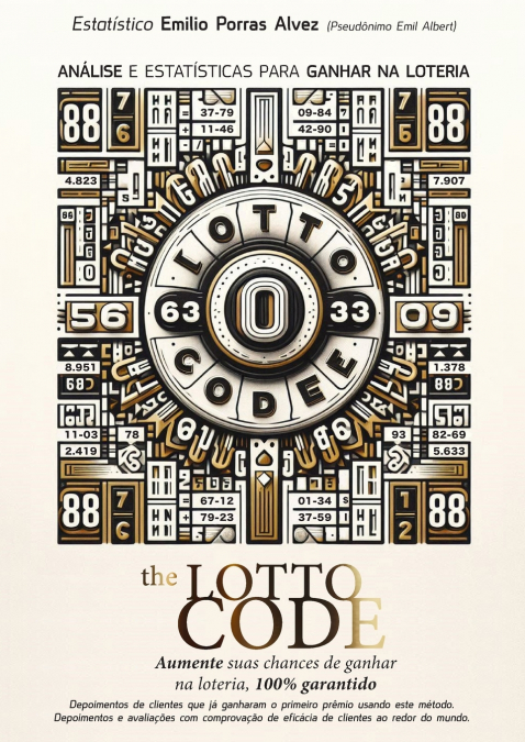 The Lotto Code, Análise e estatísticas de ganhos na loteria, aumente suas chances de ganhar na loteria, 100% garantido, depoimentos de clientes que já ganharam o primeiro prêmio usando este método.