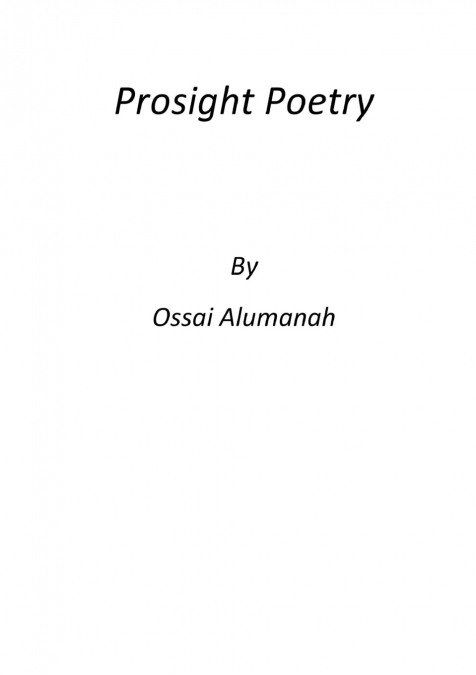 Prosight Poetry