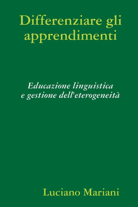 Differenziare gli apprendimenti
