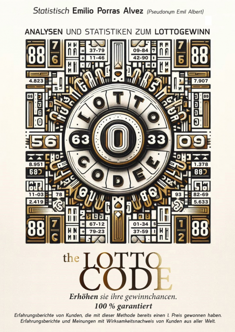 The Lotto Code, Analysen und Statistiken zum Lottogewinn. Erhöhen Sie Ihre Gewinnchancen. 100 % garantiert. Erfahrungsberichte von Kunden, die mit dieser Methode bereits einen 1. Preis gewonnen haben.
