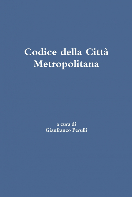 Codice della Città Metropolitana