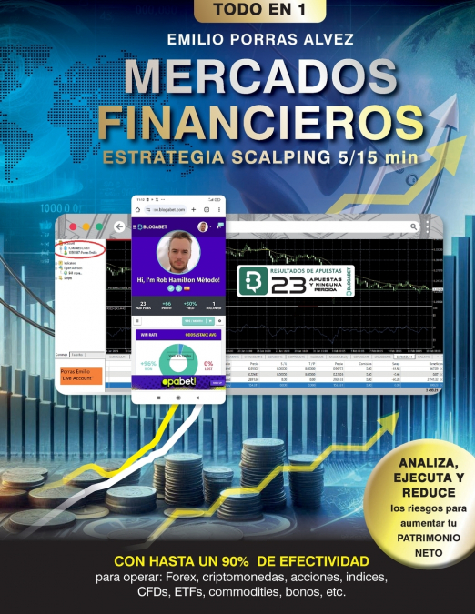 MERCADOS FINANCIEROS, Estrategia Scalping 5-15 Minutos con Rendimiento de Ganancias a Partir de 500 €, $, £, Diarios y Hasta un 90% de Efectividad para Operar