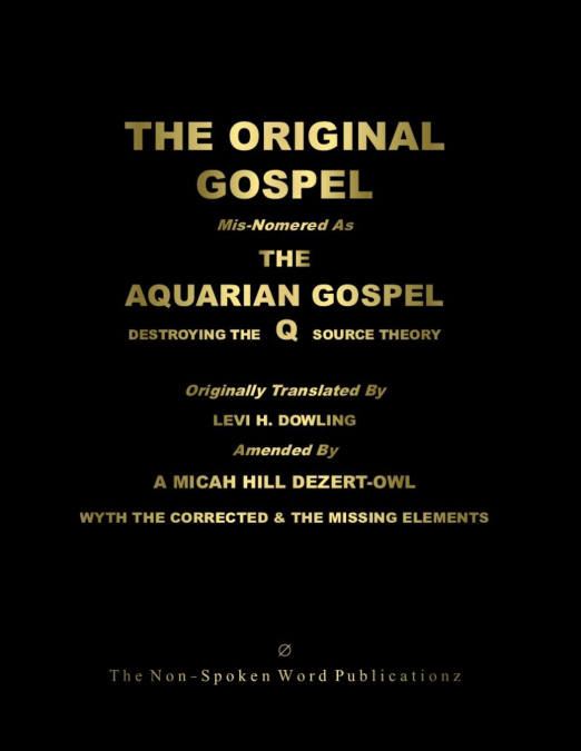 The ORIGINAL GOSPEL