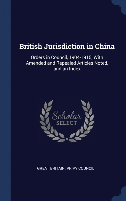 British Jurisdiction in China