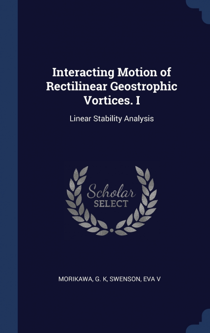 Interacting Motion of Rectilinear Geostrophic Vortices. I