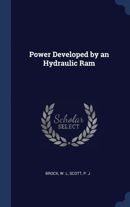 Power Developed by an Hydraulic Ram