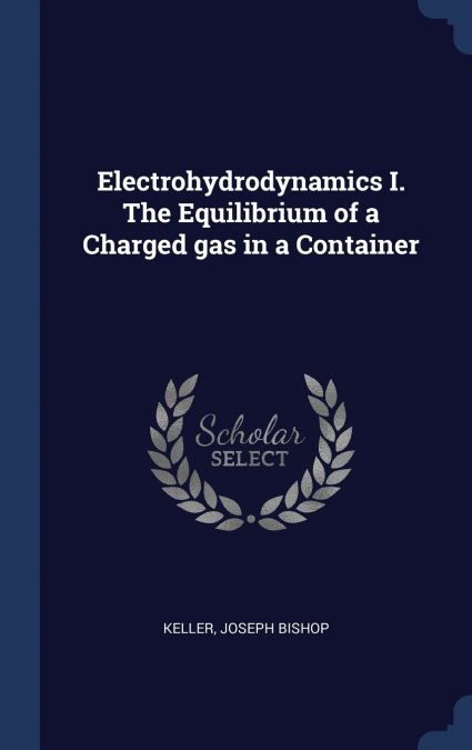 Electrohydrodynamics I. The Equilibrium of a Charged gas in a Container