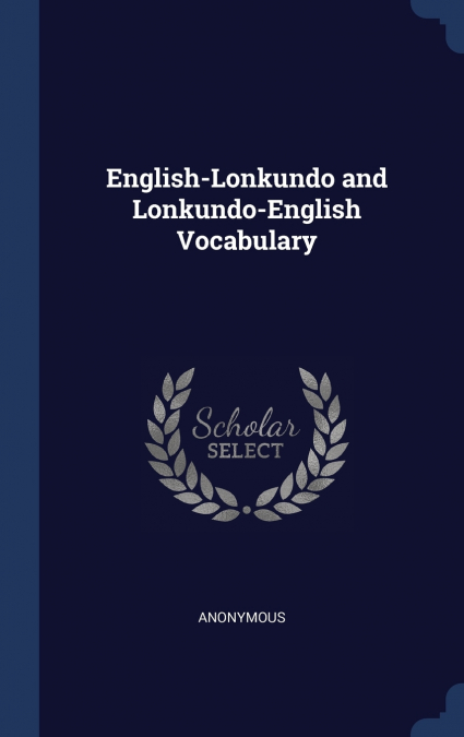 English-Lonkundo and Lonkundo-English Vocabulary