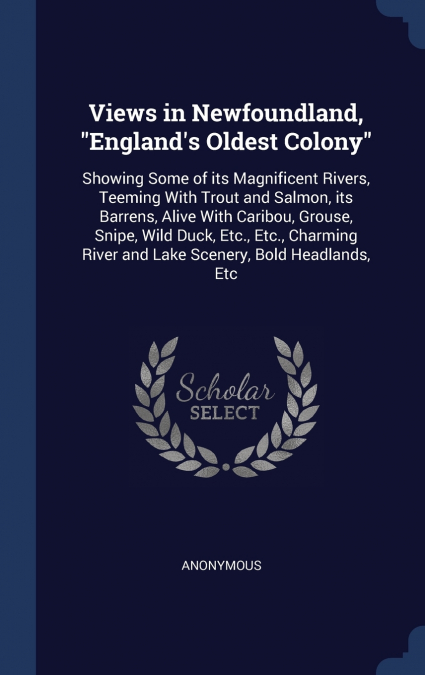 Views in Newfoundland, 'England’s Oldest Colony'