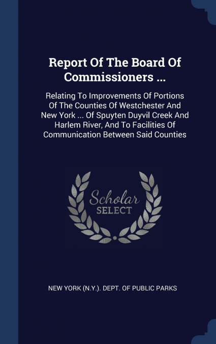 Report Of The Board Of Commissioners ...