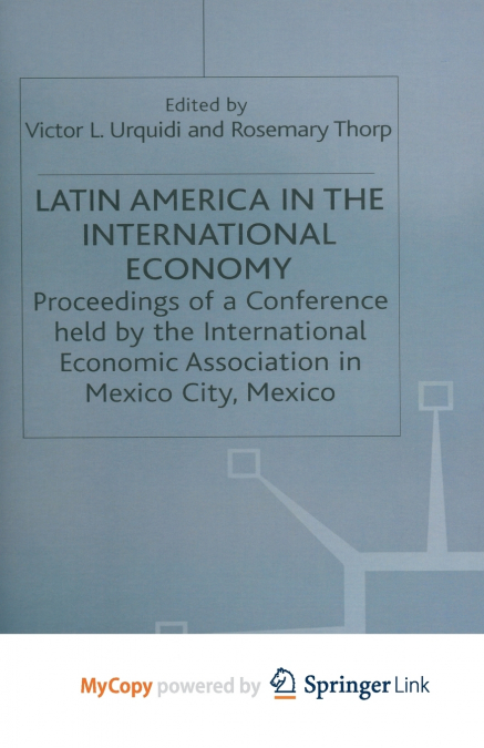 Latin America in the International Economy