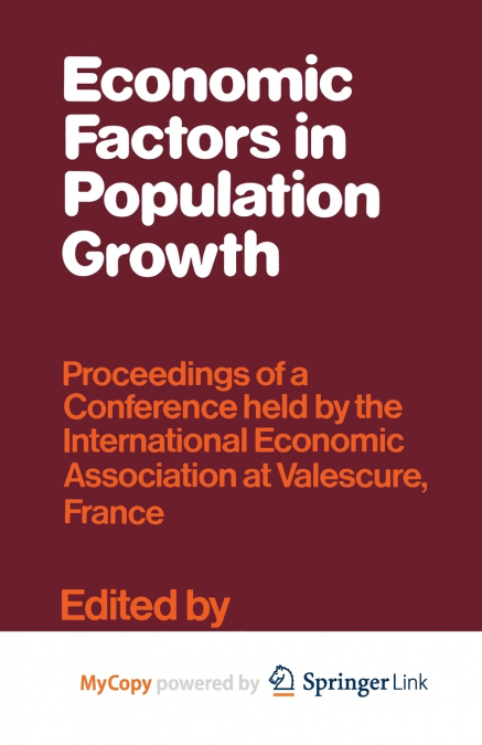 Economic Factors in Population Growth