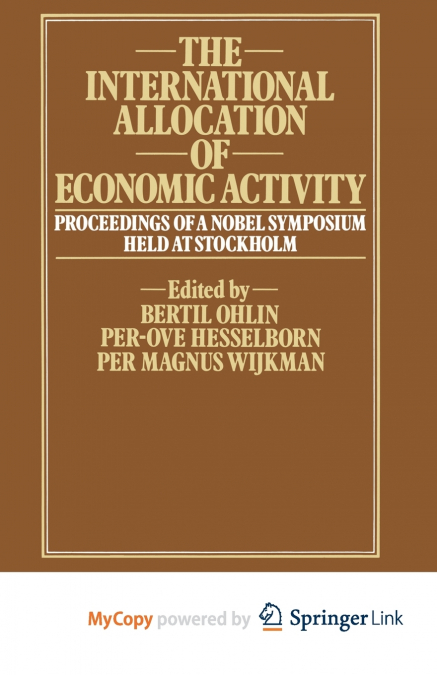 The International Allocation of Economic Activity