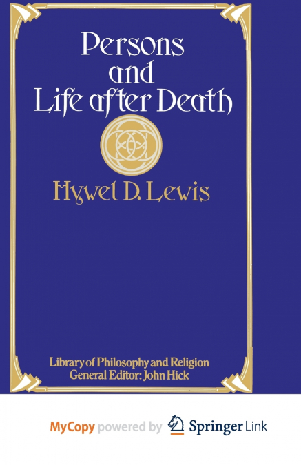 Persons and Life after Death