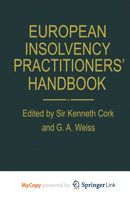 European Insolvency Practitioners’ Handbook