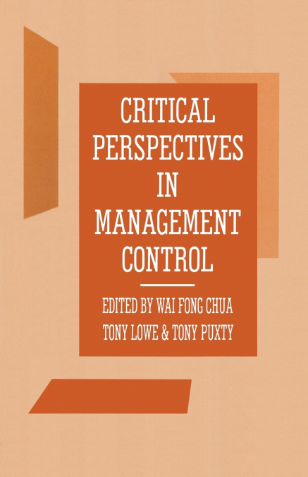 Critical Perspectives in Management Control