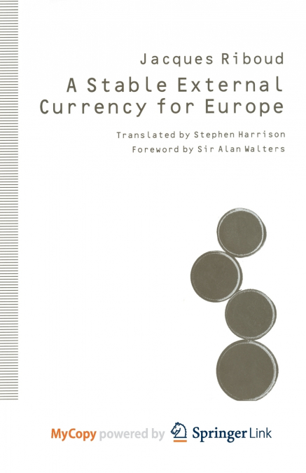 A Stable External Currency for Europe