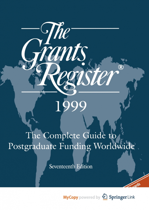 The Grants Register 1999