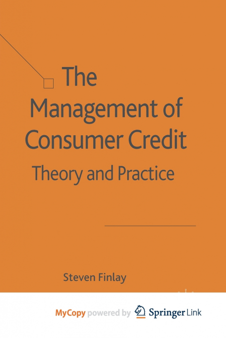 The Management of Consumer Credit