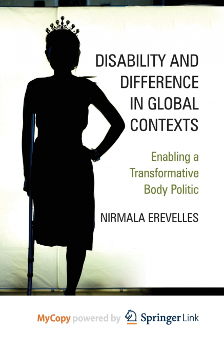 Disability and Difference in Global Contexts