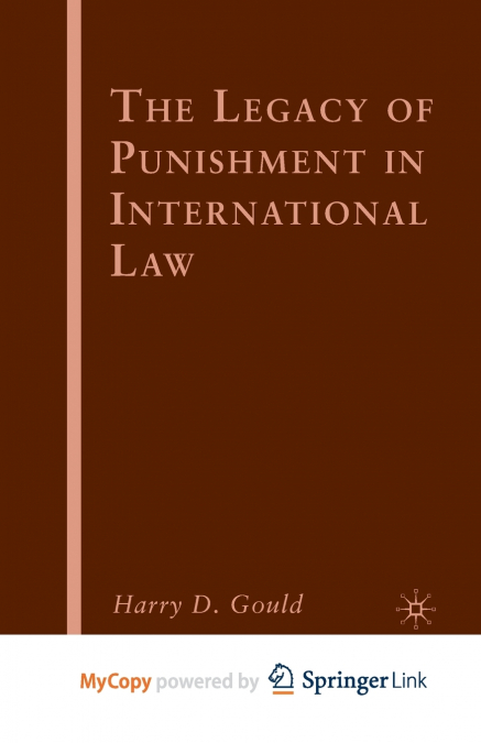 The Legacy of Punishment in International Law