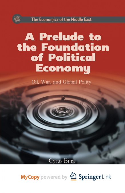 A Prelude to the Foundation of Political Economy