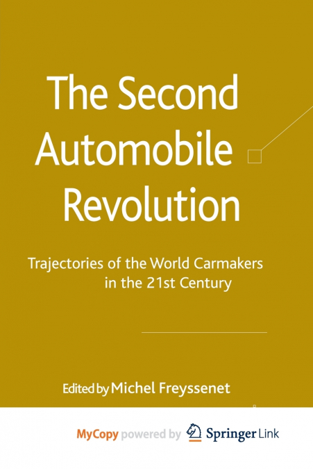 The Second Automobile Revolution