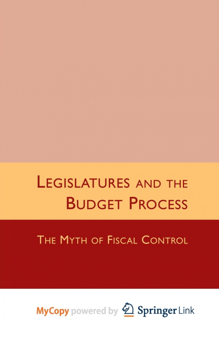Legislatures and the Budget Process