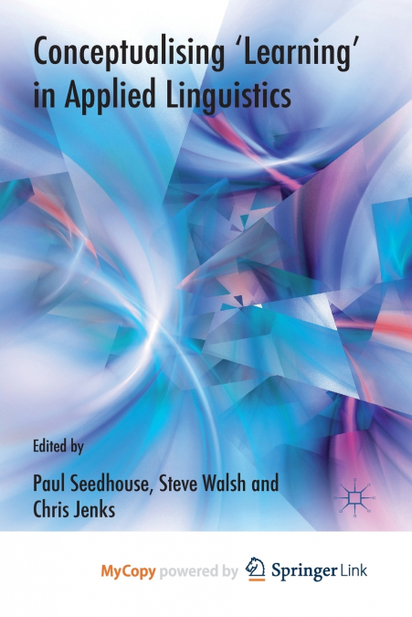 Conceptualising ’Learning’ in Applied Linguistics