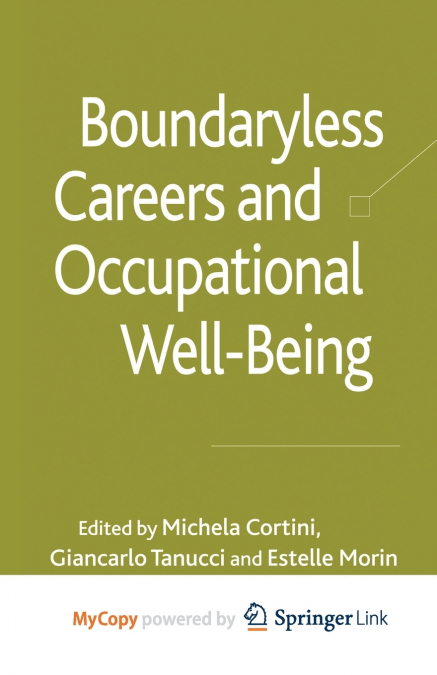 Boundaryless Careers and Occupational Wellbeing