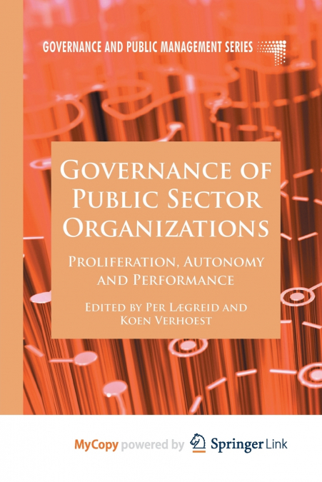 Governance of Public Sector Organizations