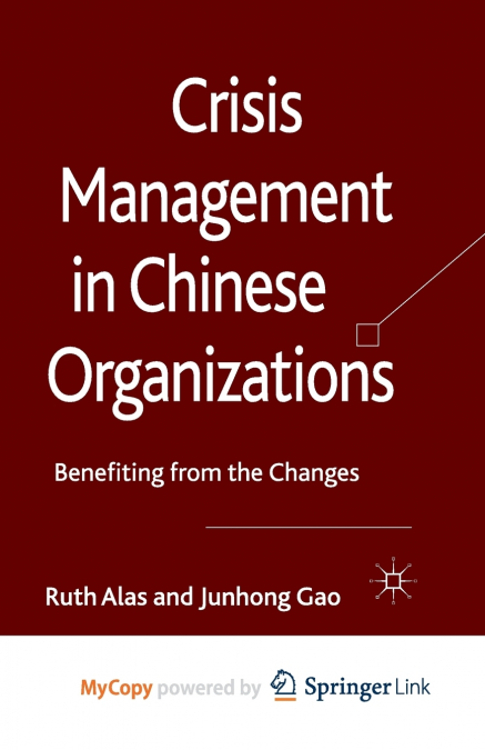 Crisis Management in Chinese Organizations