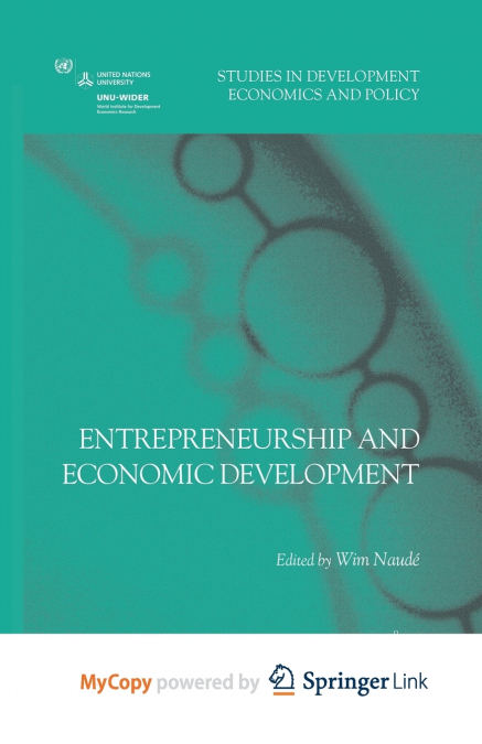 Entrepreneurship and Economic Development