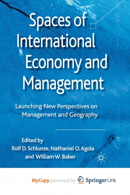 Spaces of International Economy and Management