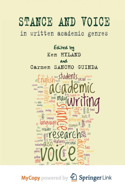 Stance and Voice in Written Academic Genres