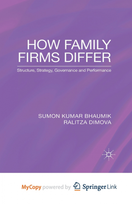 How Family Firms Differ