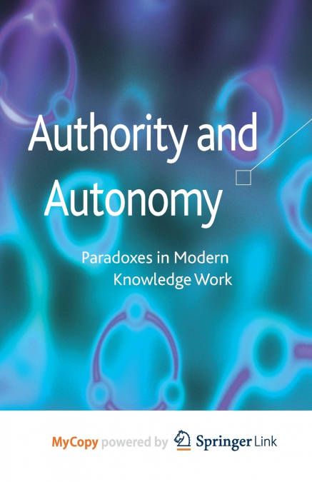 Authority and Autonomy